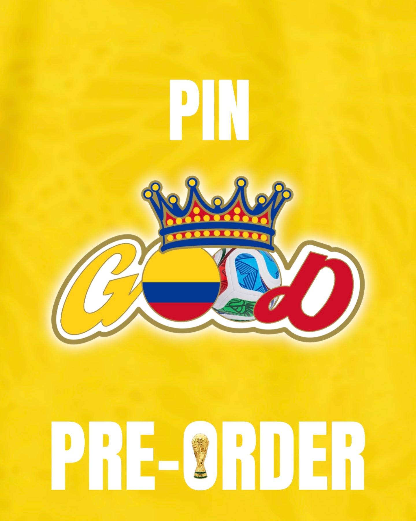 Colombia WC26 Good Crown Pin