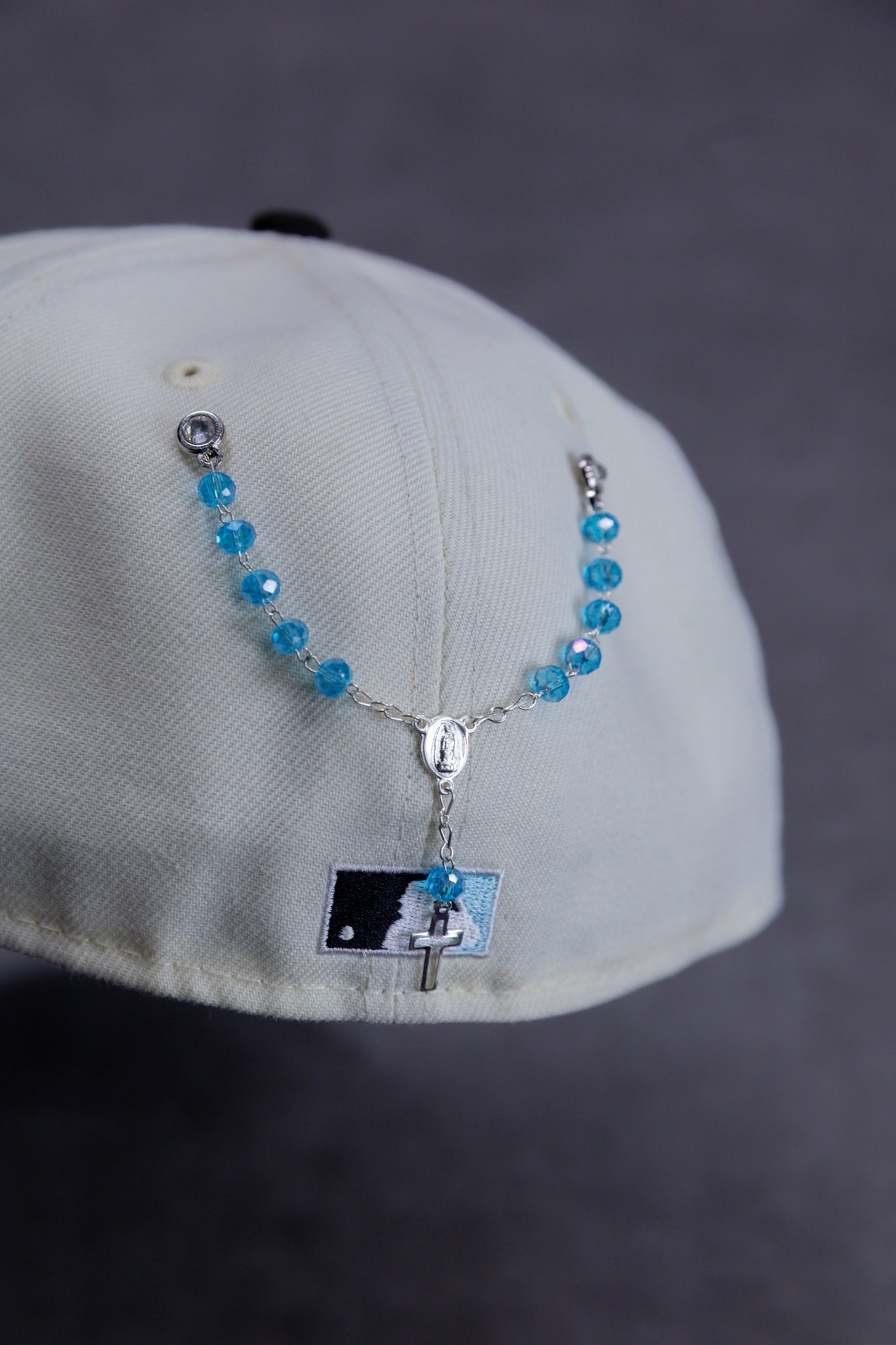 Silver Blue Zircon Rosary