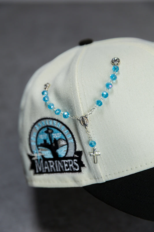 Silver Blue Zircon Rosary