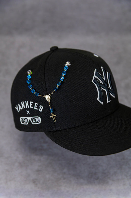 Silver Hyper Blue Rosary
