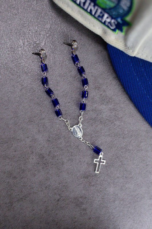 Silver Sapphire Rosary