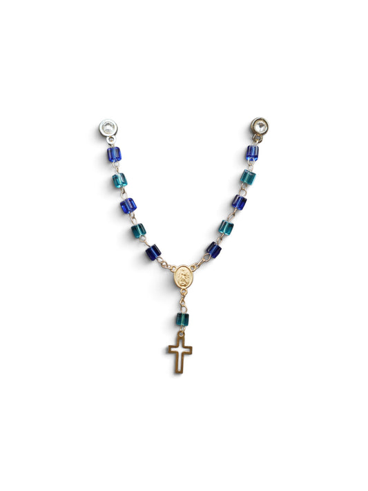 2 Tone Blue Rosary