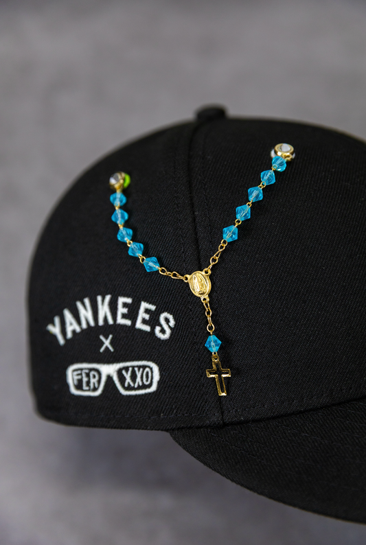 Golden Aqua Rosary