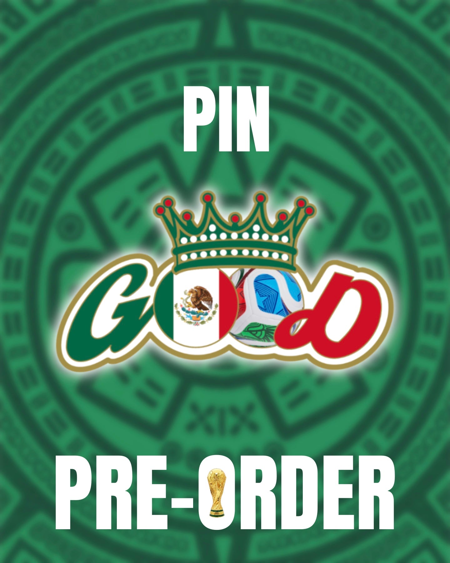 Mexico WC26 Good Crown Pin