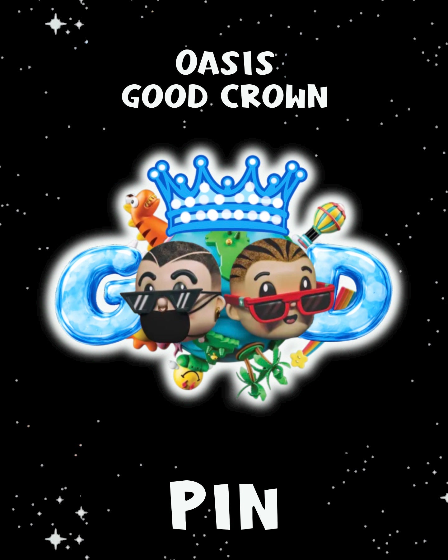 Oasis Good Crown Pin