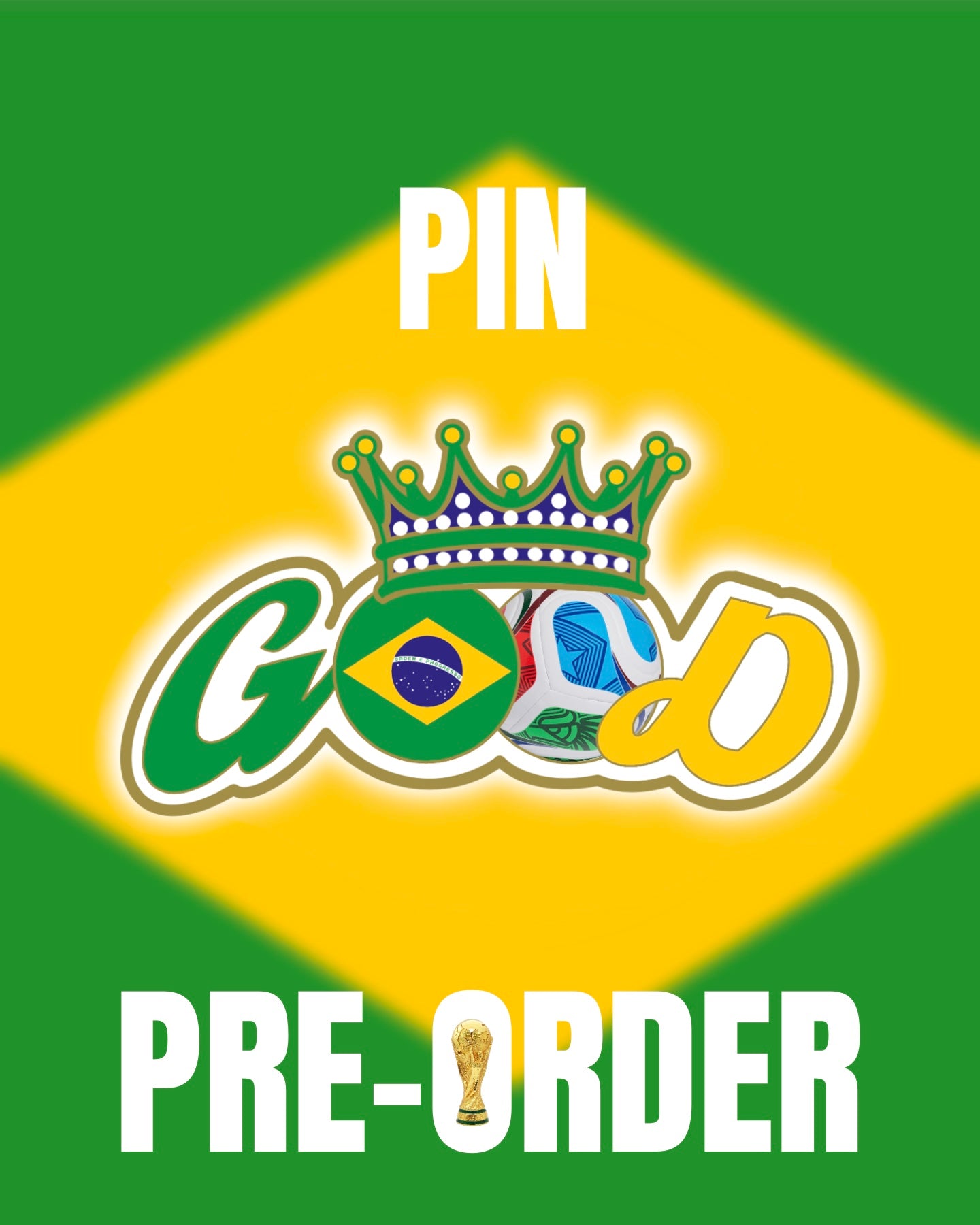 Brazil WC26 Good Crown Pin