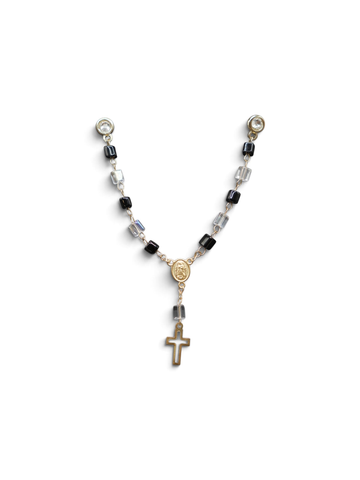 Clear & Black Rosary