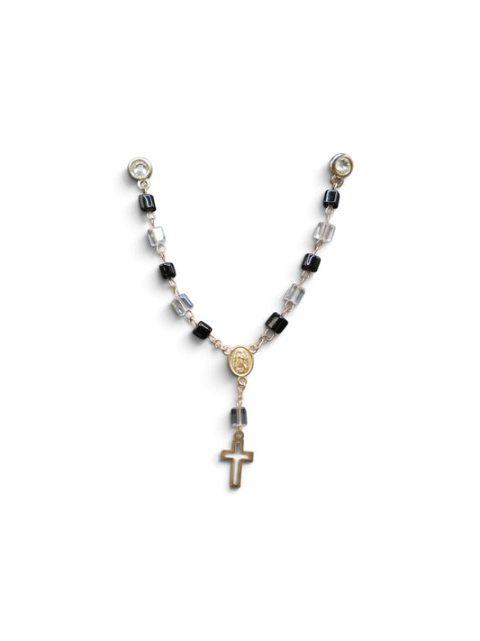 Clear & Black Rosary