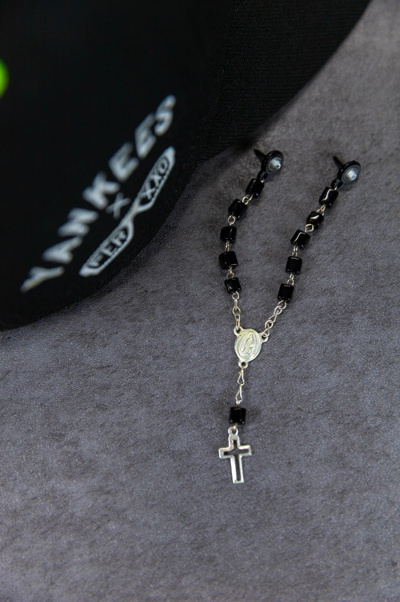 Silver Onyx Rosary