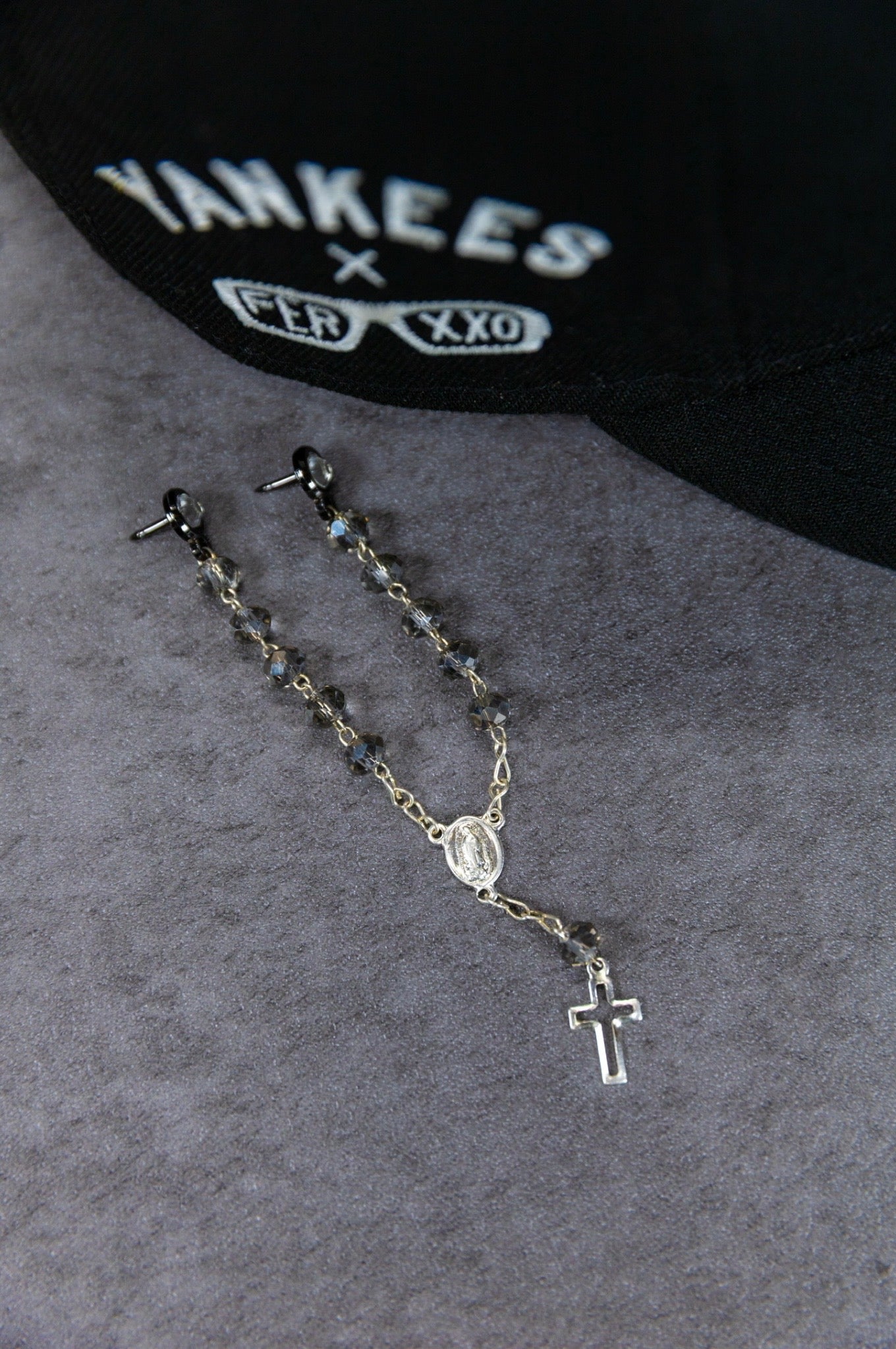 Graphite Zircon Rosary