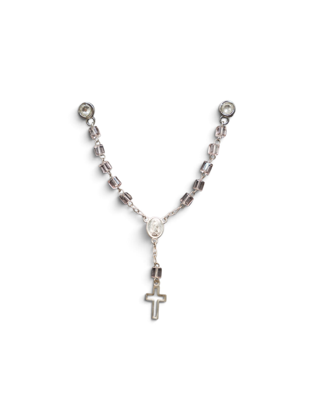 Clear Pink Rosary