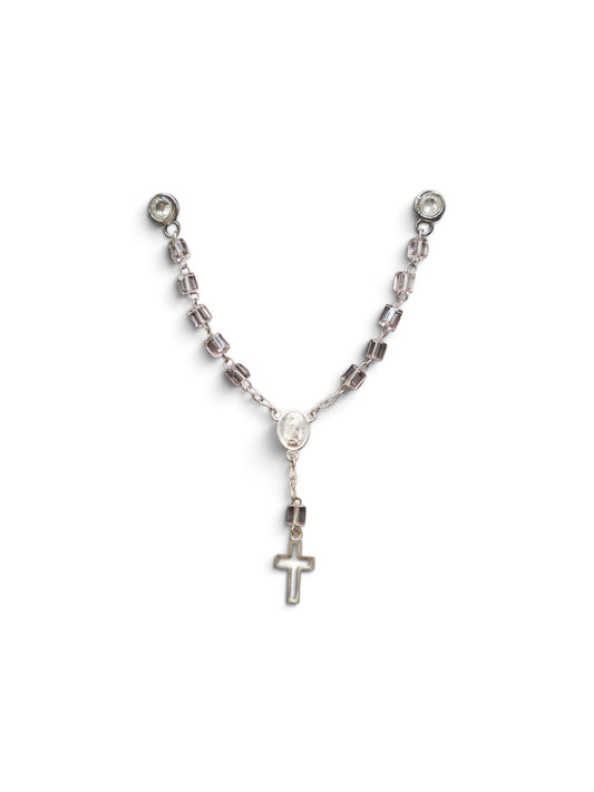 Clear Pink Rosary