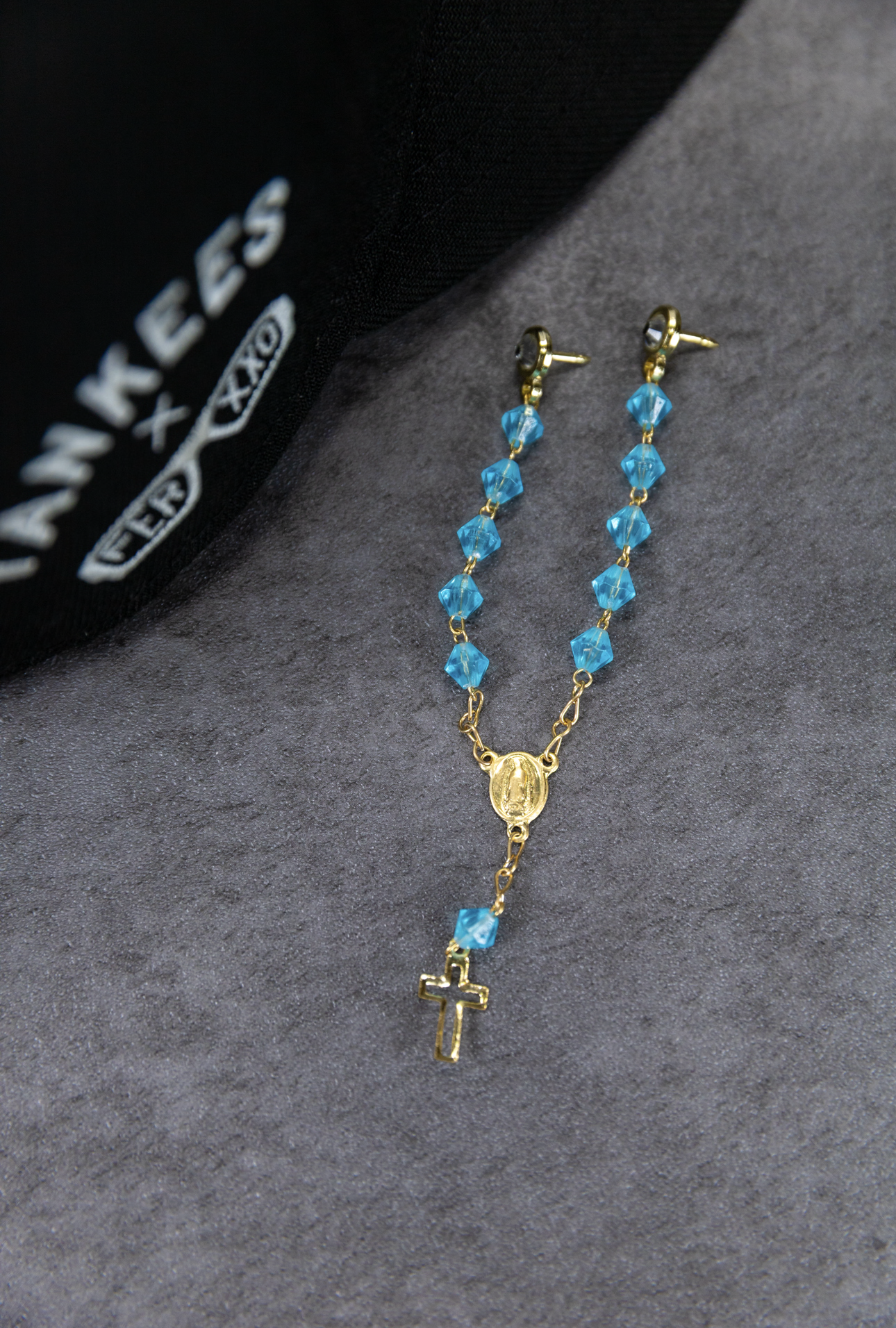 Golden Aqua Rosary