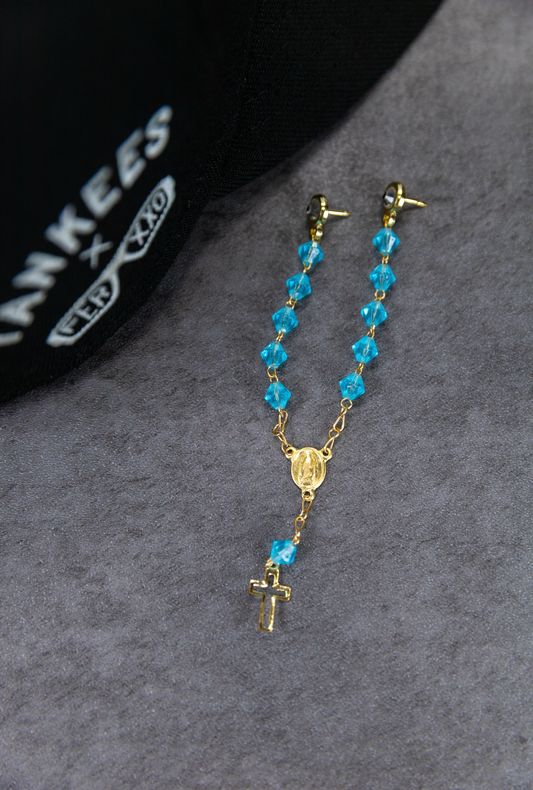 Golden Aqua Rosary